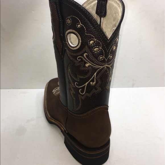 Women’s Western Cowgirl Rodeo Brown Boots Leather Handmaede Bota mujer de piel - Picture 5 of 8